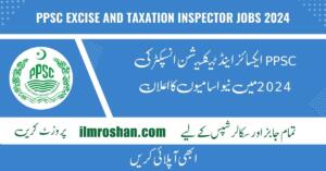 PPSC Excise and Taxation Inspector Jobs 2024